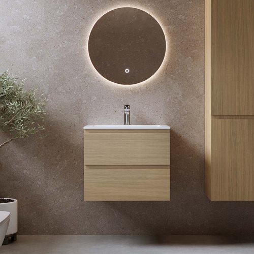 Vaskeskab Bathlife Eufori Lys Eg