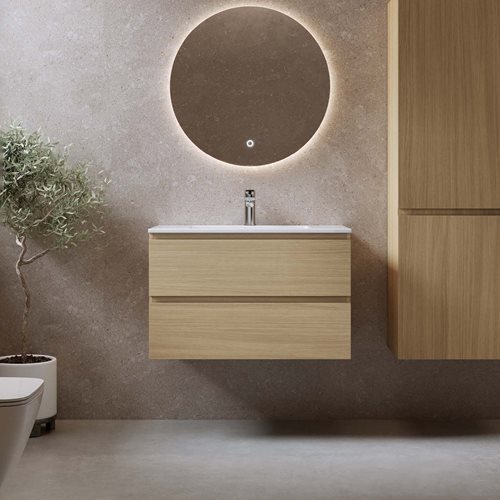 Vaskeskab Bathlife Eufori Lys Eg