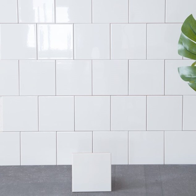 Vægflise Arredo Polar Hvid Blank 20x20 cm