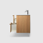 Vaskeskab Haven H2/120 inkl.Vask Oak Wood