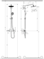 Brusersæt Hansgrohe Raindance Select 240 Showerpipe Krom 150 cc