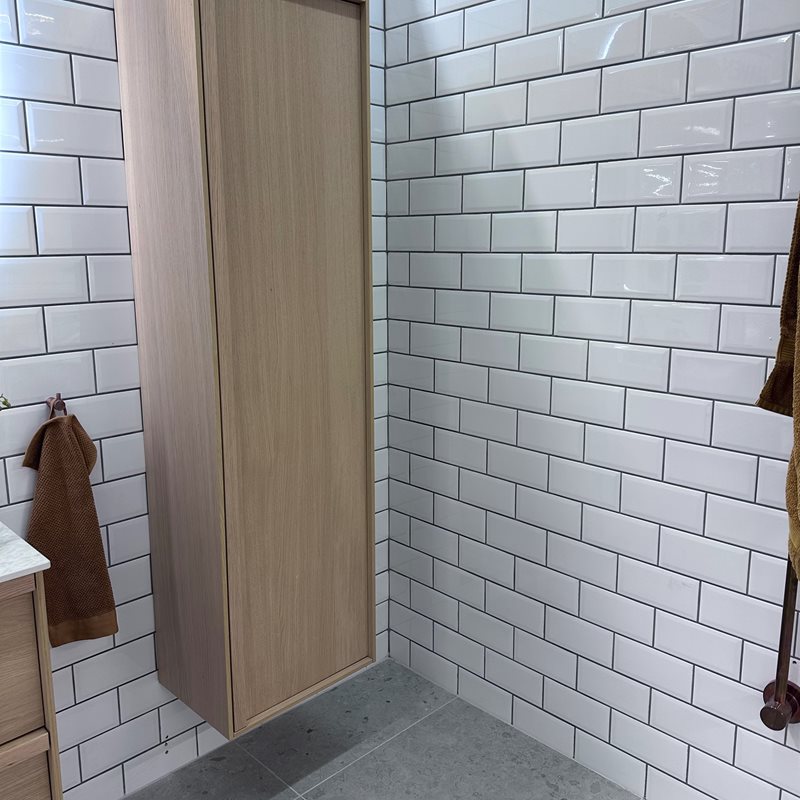 Vægflise Arredo Metro Biselado Facetkant Hvid Blank 7,5x15 cm