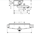 Bruse/Kararmatur Hansgrohe Ecostat Select Krom 150 cc