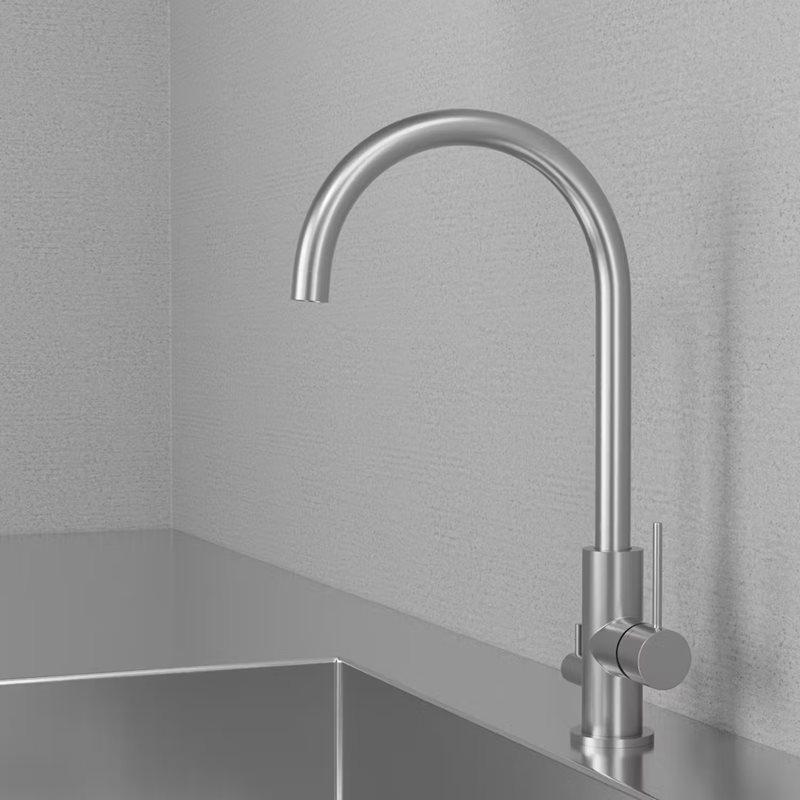 Køkkenarmatur Scandtap Steel Equip Original/Stål med Opvaskemaskineafbryder.