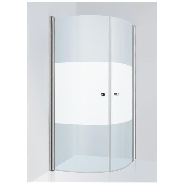 Brusehjørne Duschbyggarna Corny De Luxe 900X900 Krom Secret/Delvis Matteret