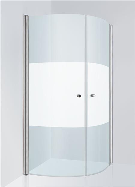 Brusehjørne Duschbyggarna Corny De Luxe 900X900 Krom Secret/Delvis Matteret