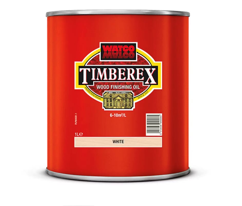Træolie Timberex Coloured White 1 liter