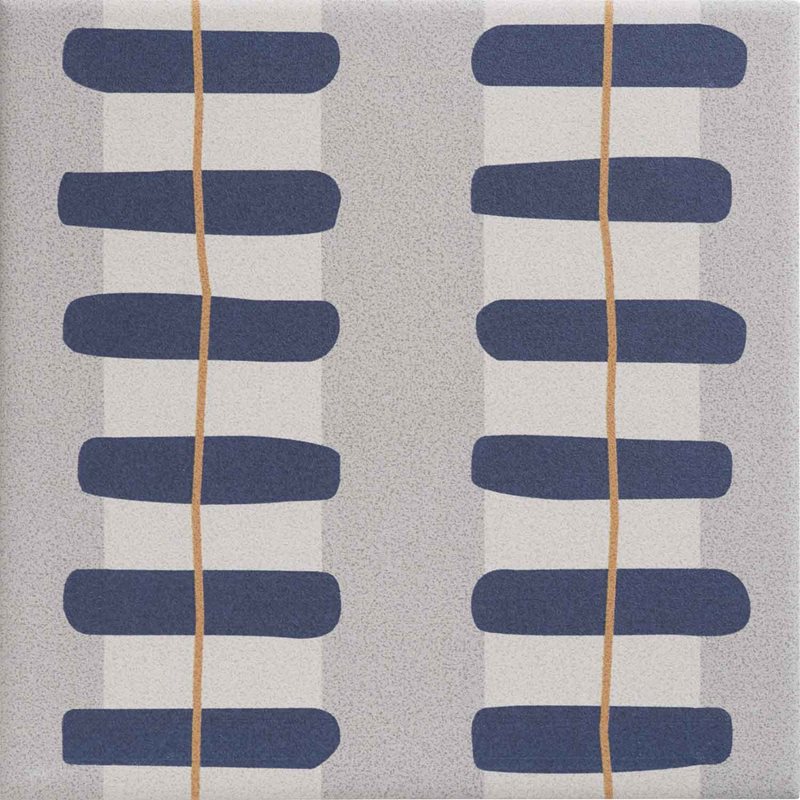 Klinker Bricmate Stig Lindberg Railing Blue 15x15 cm