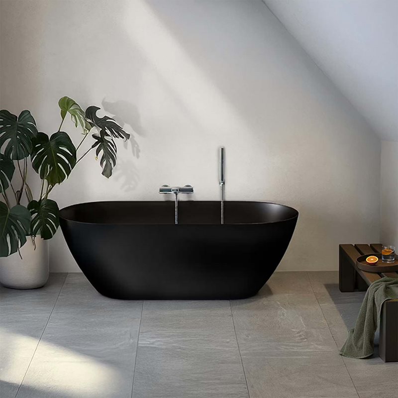 Badekar Bathlife Stillsam Mat Sort