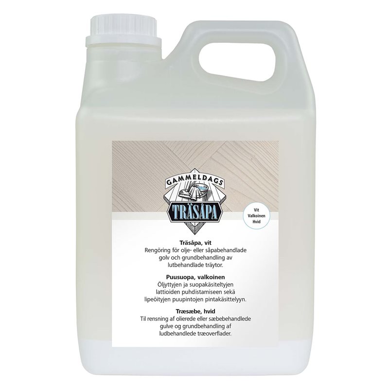 Træsæbe Gammeldags Hvid 2,5 liter
