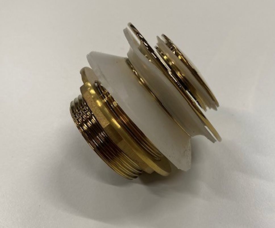 Bundventil Bathlife Badekar Ideal fritstående Guld/Messing