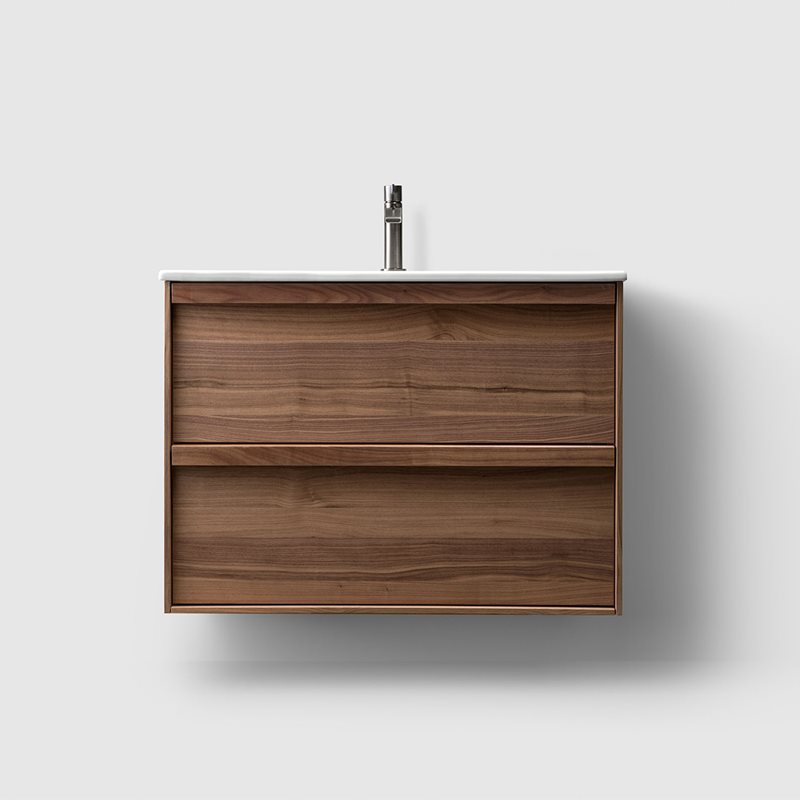 Vaskeskab Haven H2/80 inkl. Vask Walnut Wood