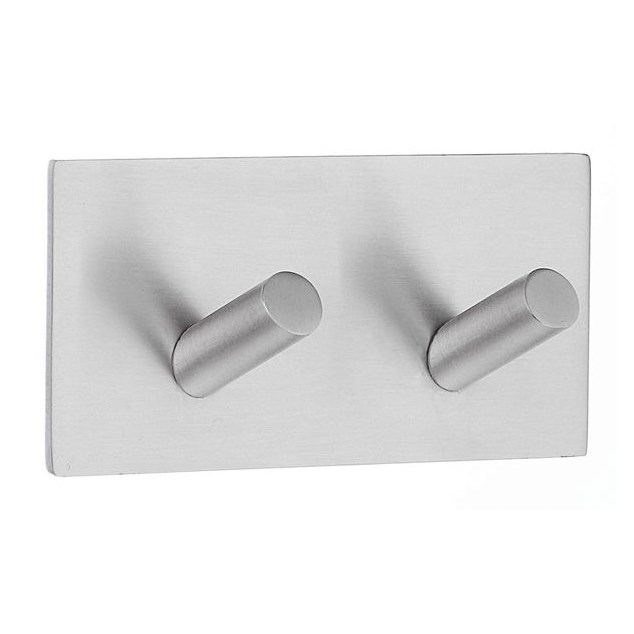 Dobbeltkrog Beslagsboden B1093 Børstet Stål Selvklæbende