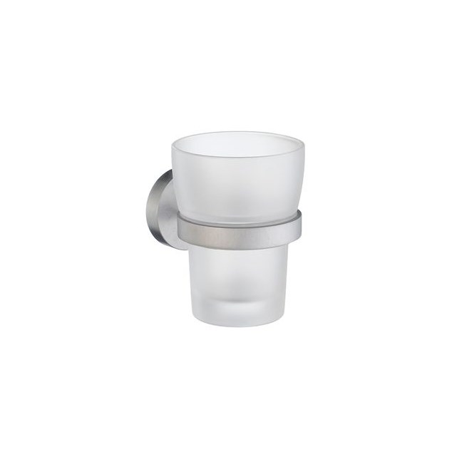 Tandkrus Smedbo Home HS343 Materet Glas/Børstet Krom