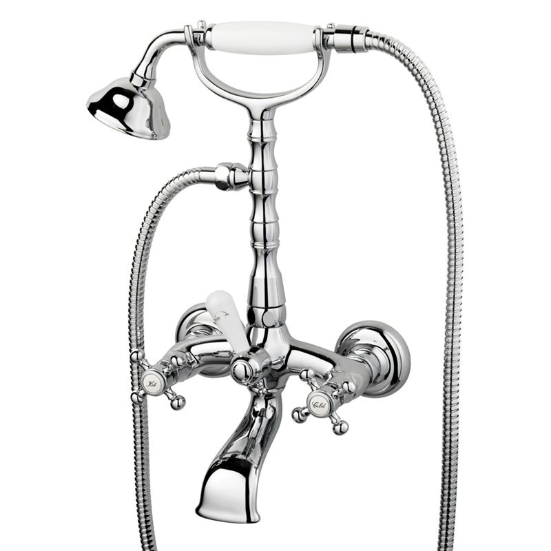 Badekarsarmatur Tapwell Classic FBLV023 med Håndbruser Krom
