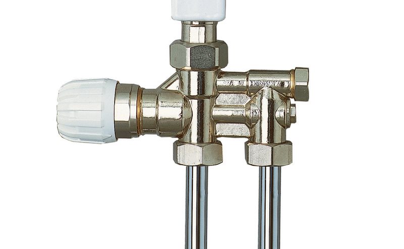 Ventil Svedbergs 54060 Vandbårent Et/To-Rørs Forniklet