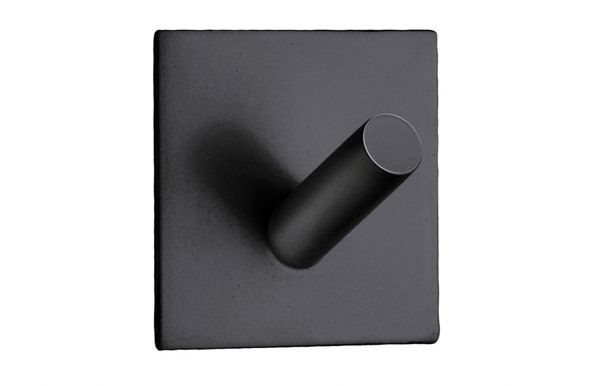 Enkelkrog Beslagsboden BB1092 mat Sort Selvklæbende