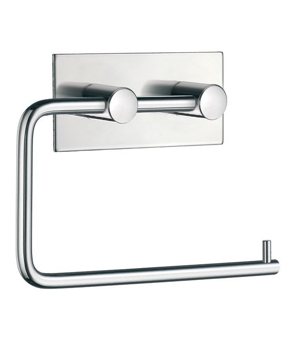 Smedbo beslagsboden selvklæbende toiletpapirholder, krom