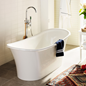 Badekar Hafa Hampton 1584 mm Hvid Marmor