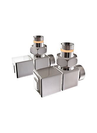 Nordhem Ventilsæt Vinkel VK2 Firkantet - Krom