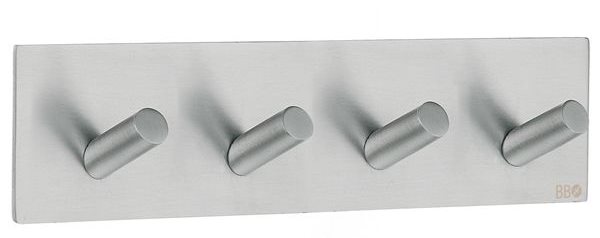 Firekrog Beslagsboden B1096 Børstet Stål Selvklæbende