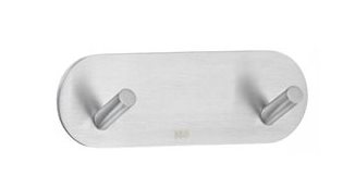 Dobbeltkrog Beslagsboden B1081 Børstet Stål Selvklæbende