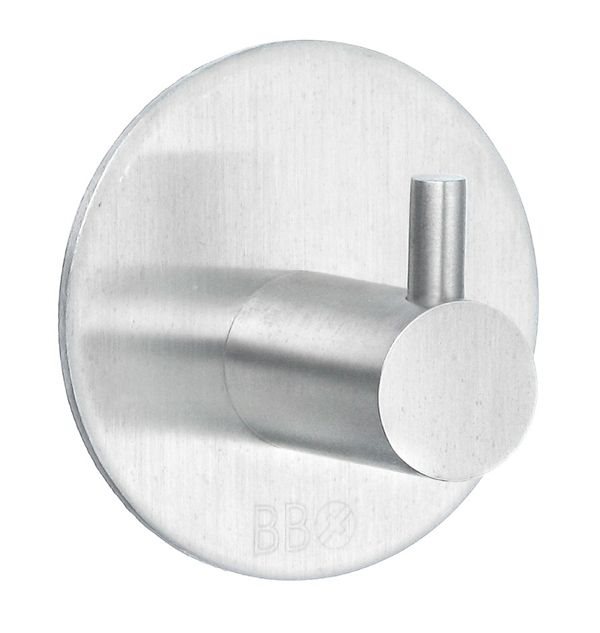 Enkelkrog Beslagsboden b1101 Børstet Stål Selvklæbende