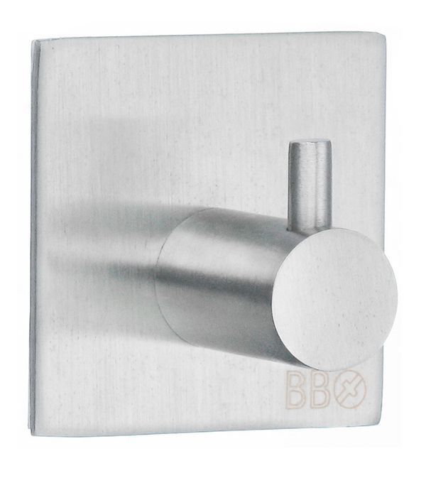 Enkelkrog Beslagsboden B1105 Børstet Stål Selvklæbende