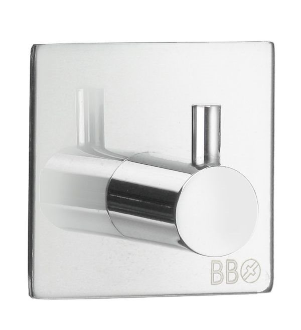 Enkelkrog Beslagsboden BK1105 Krom Selvklæbende