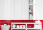 Højskab Arredo City 40 Hvid Højblank