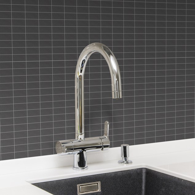 Klinkermosaik Arredo ARDESIA Black 2,3x4,7 cm (ark 30x30)