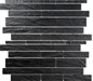 Klinkermosaik Arredo ARDESIA Black 1,5x30 cm (ark 30x30)