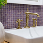 Glasmosaik Arredo Lilac/Gold 2x2 cm (30x30 cm)