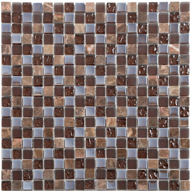 Krystalmosaik Arredo Exclusive Stone Brown Blank 1,5x1,5 cm (30x30 cm)