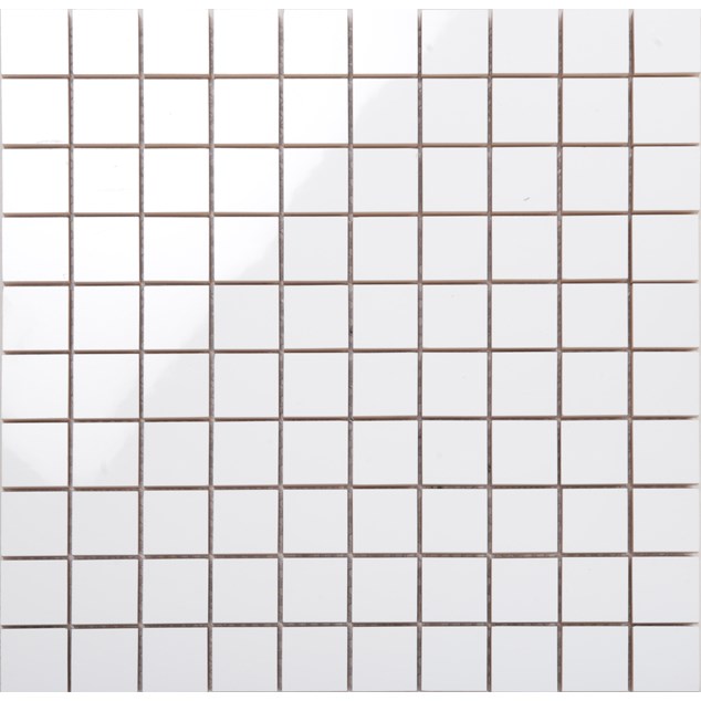 Flisemosaik Arredo Line Hvid/ret Mat 2,8x2,8 cm (30x30) cm