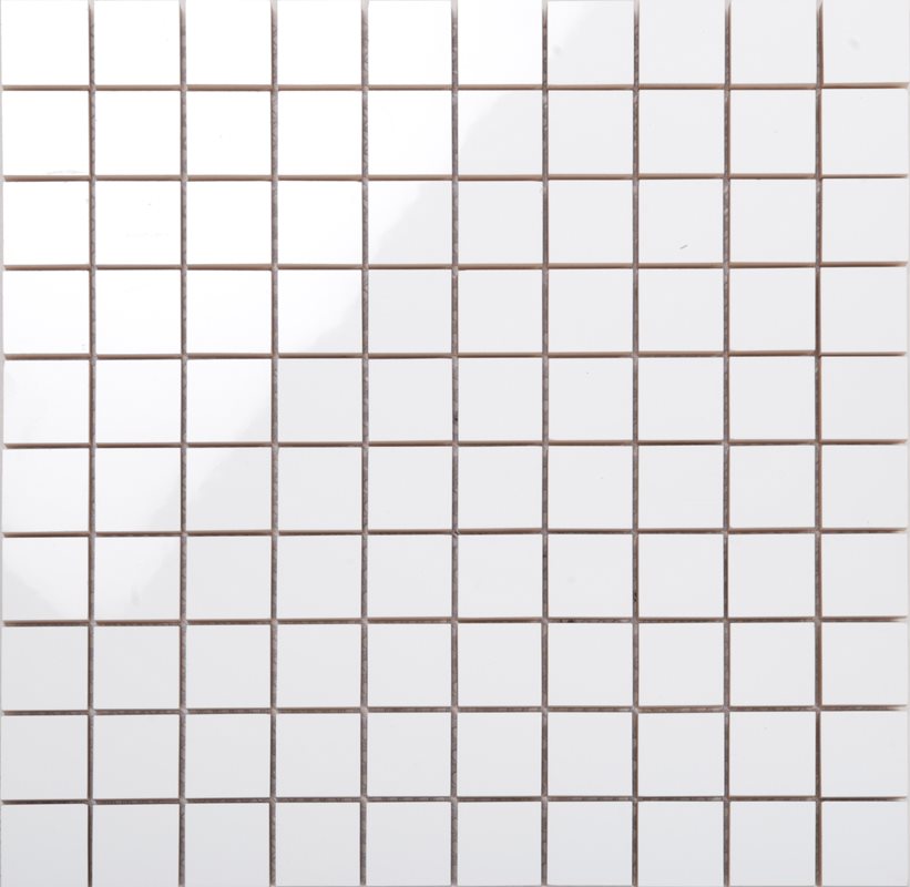 Flisemosaik Arredo Line Hvid/ret Mat 2,8x2,8 cm (30x30) cm