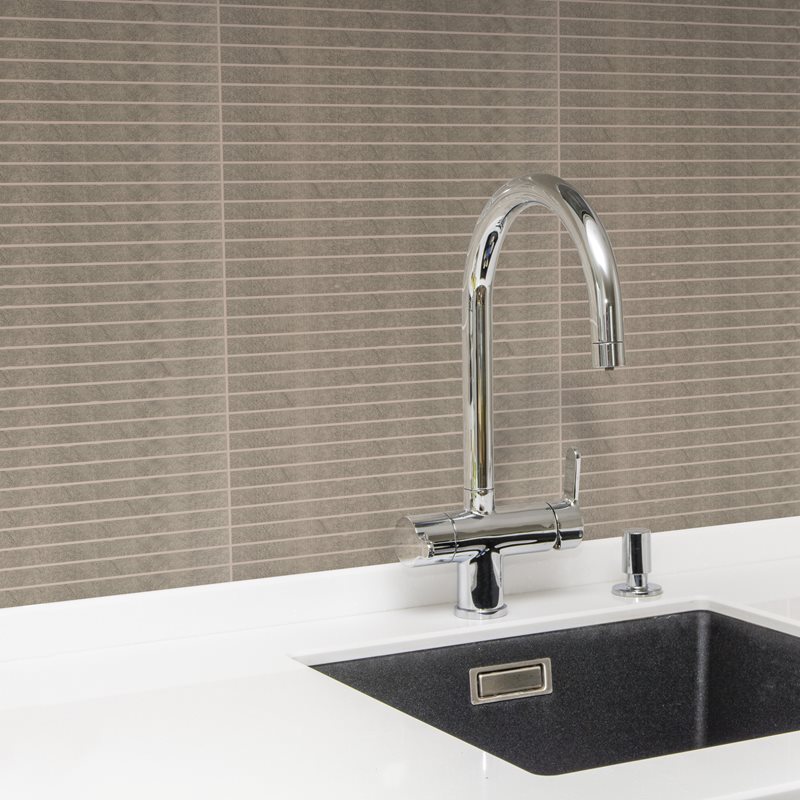 Klinkermosaik Arredo Quartz Brown Mosaic 1,5x30 cm (30x30 cm)