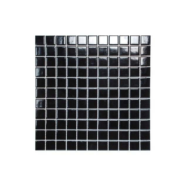 Klinkermosaik Arredo Titan Black Blank 2,5x2,5 cm (30x30 cm)