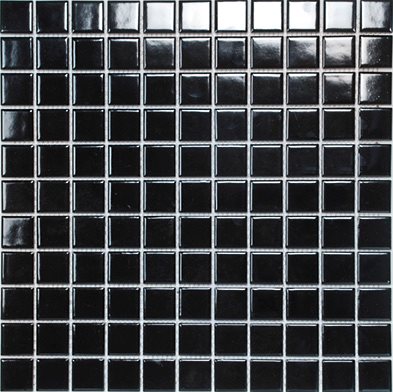 Klinkermosaik Arredo Titan Black Blank 2,5x2,5 cm (30x30 cm)