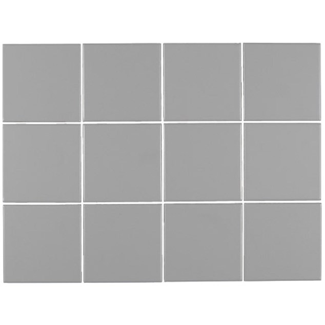 Klinker Arredo Unicolor Mid.grey Mat 10x10 cm