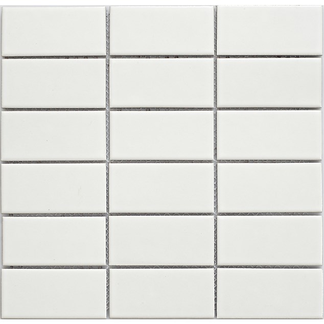 Klinkermosaik Arredo Titan White Mat 5x10 cm (30x30)