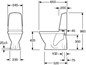 Toilet Gustavsberg Nautic 1500 C+ Hygienic Flush