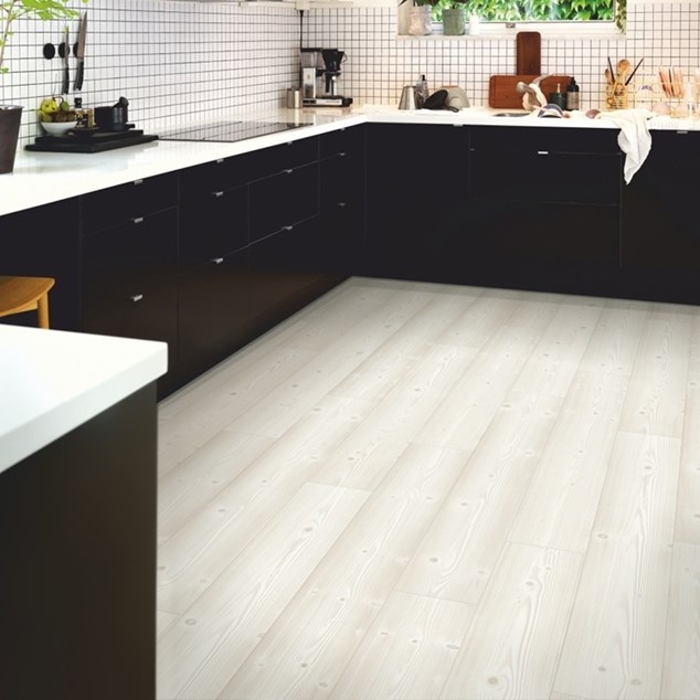 Laminatgulv Pergo Visby Brushed White Pine Modern Plank 4V