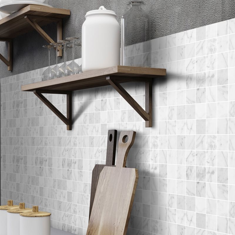 Marmormosaik Arredo Carrara Honed 5x5 cm (30x30 cm)