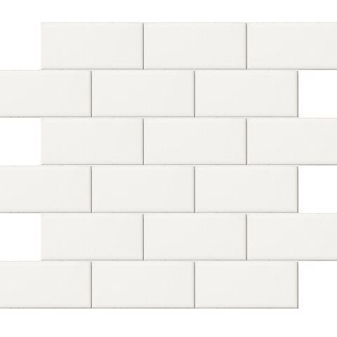 Flisemosaik Arredo Color Hvid Blank 5x10 cm (30,5x30,9 cm)