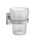 Tandkrus Smedbo House RS343 Materet Glas/Børstet Krom