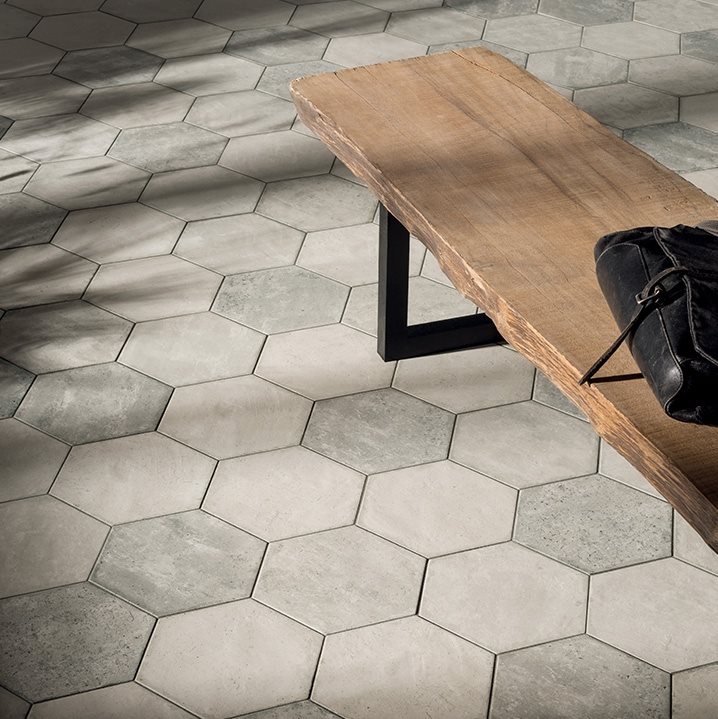 Klinker Marca Corona Bricklane Mix White Heksagon 25x21,6 cm