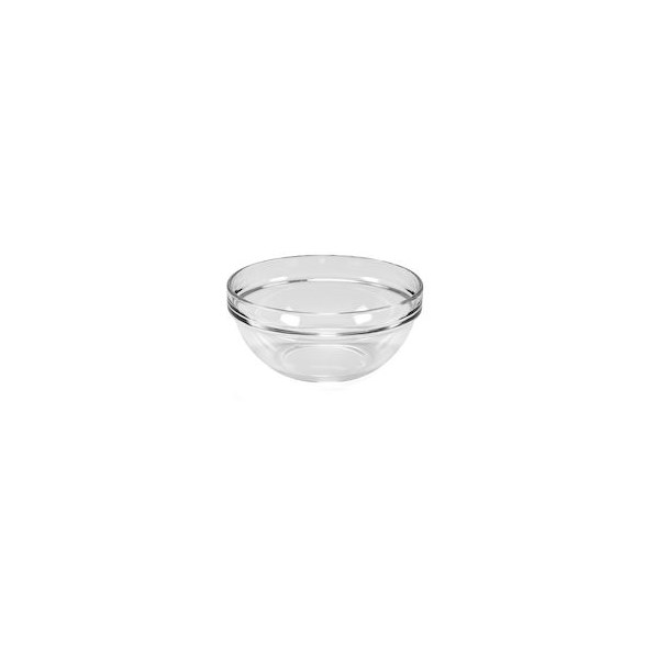 Exxent Skål Ø 17 cm, stapelbar, Härdat glas, 1,1 L,