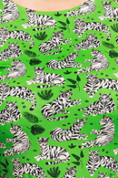 Doris klänning Tigrar Grön
