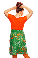 Majken kjol Bladverk Grön